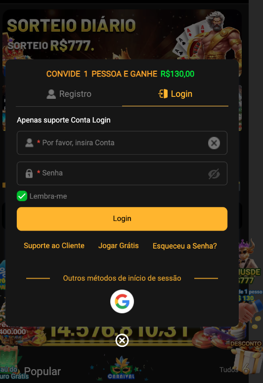Aplicativo móvel BET811